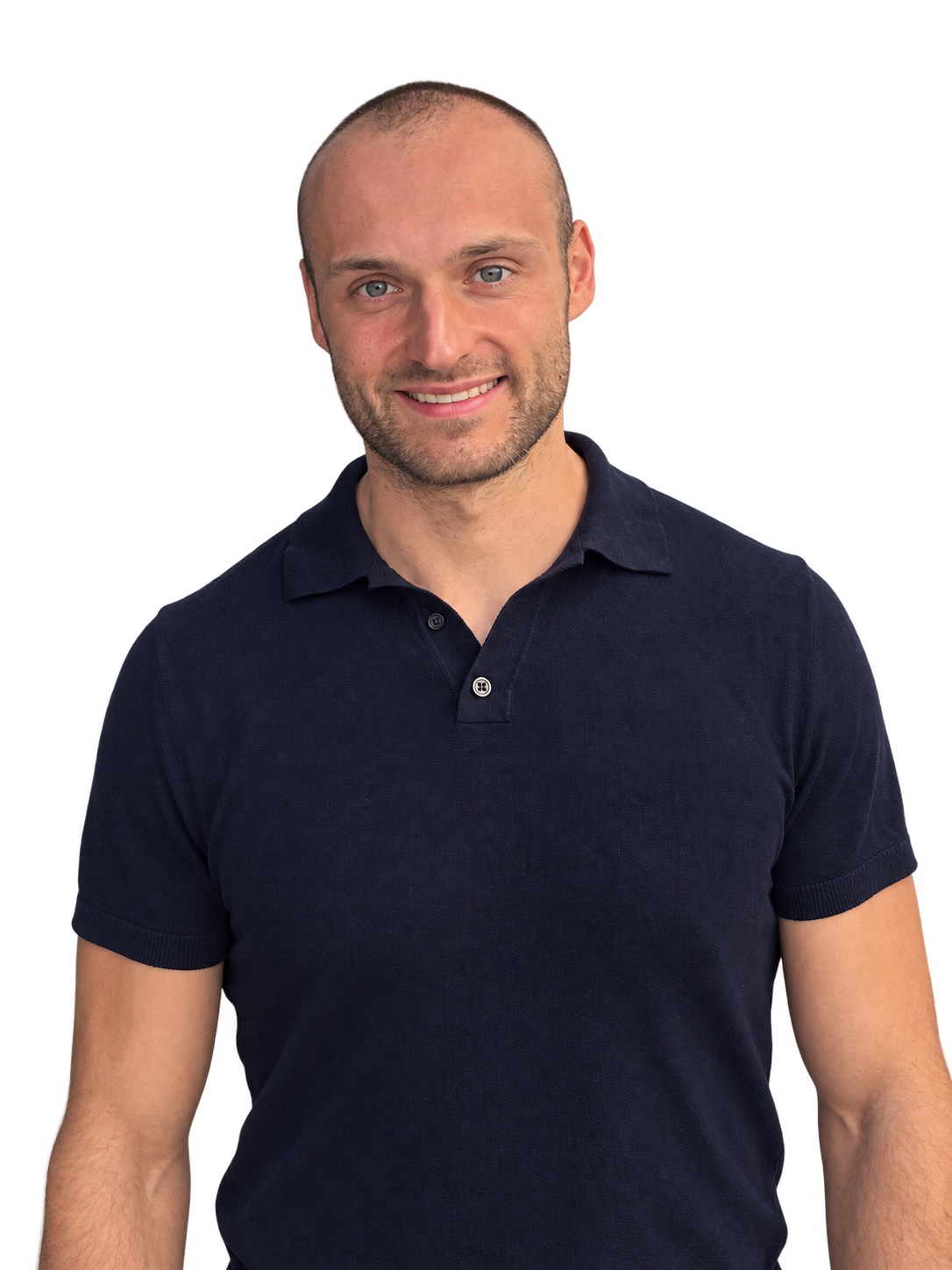 Timo Aßmann-Spannagel im dunkelblauen Polo